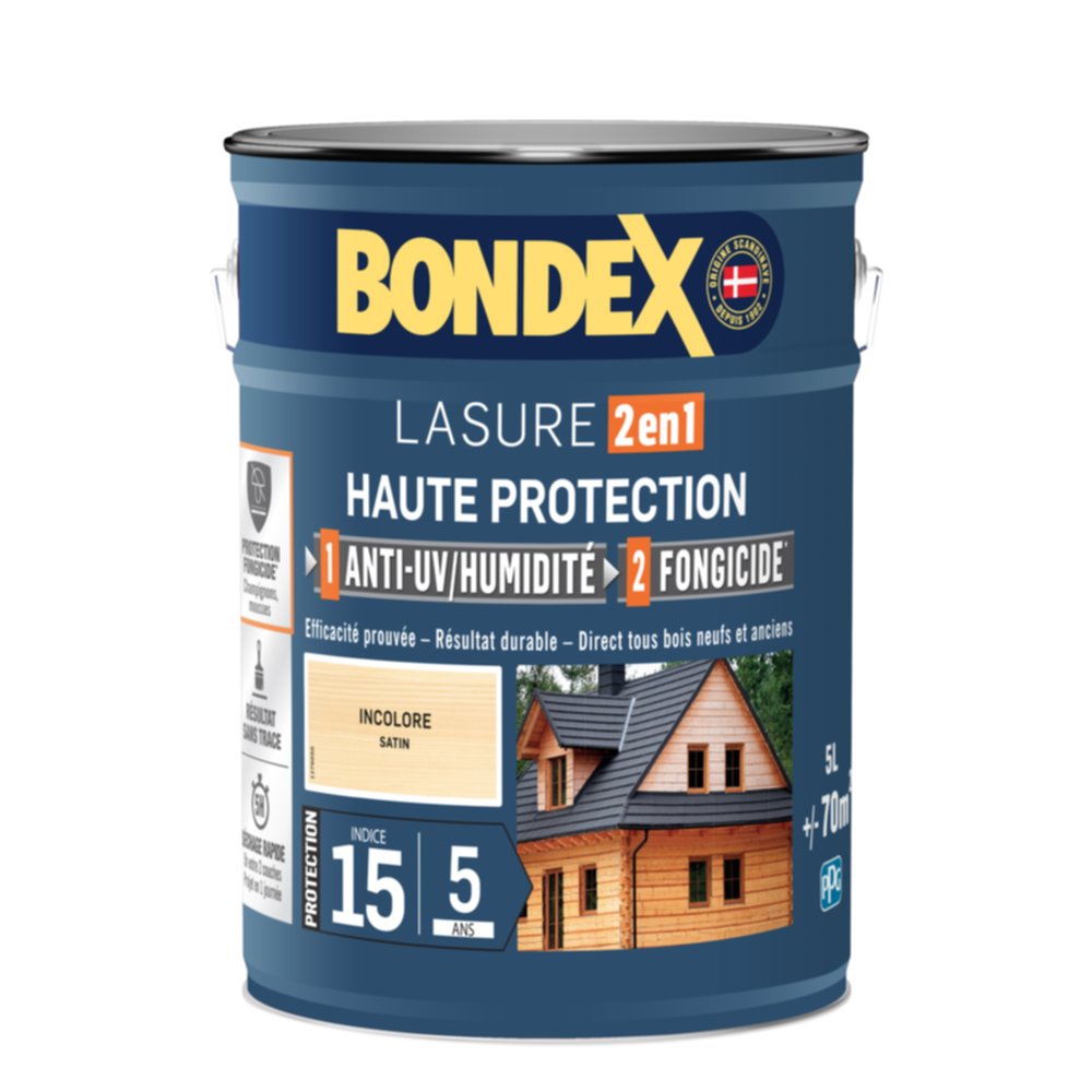 Lasure Ultra classique Incolore 5L - BONDEX