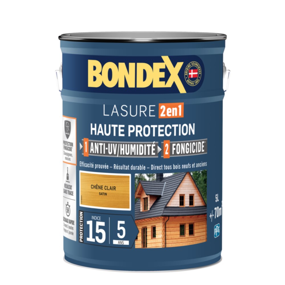 Lasure Ultra classique Chêne clair 5L - BONDEX