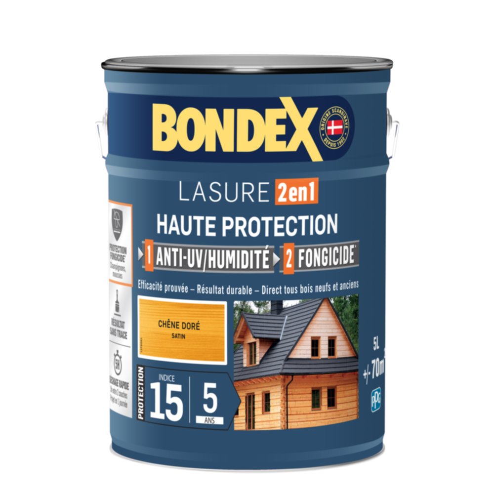 Lasure Ultra classique Chêne doré 5L - BONDEX