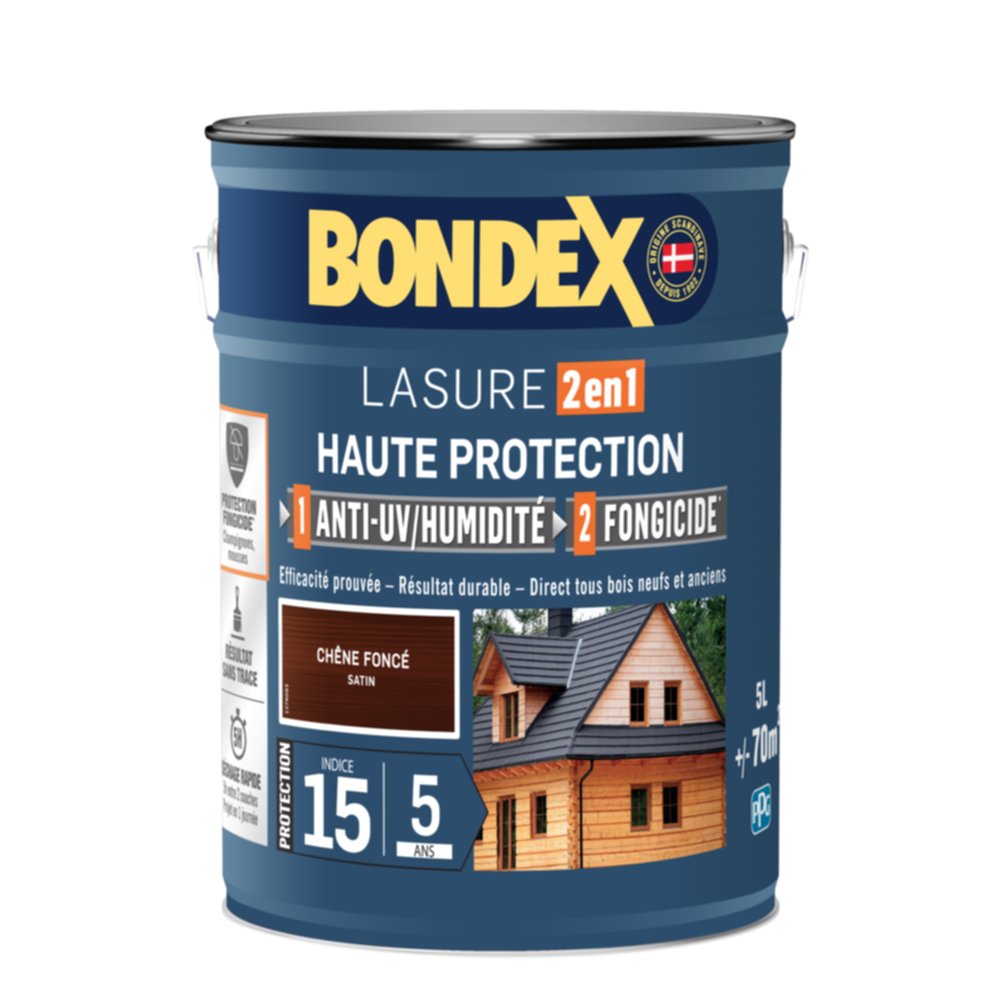 Lasure Ultra classique Chêne foncé 5L - BONDEX