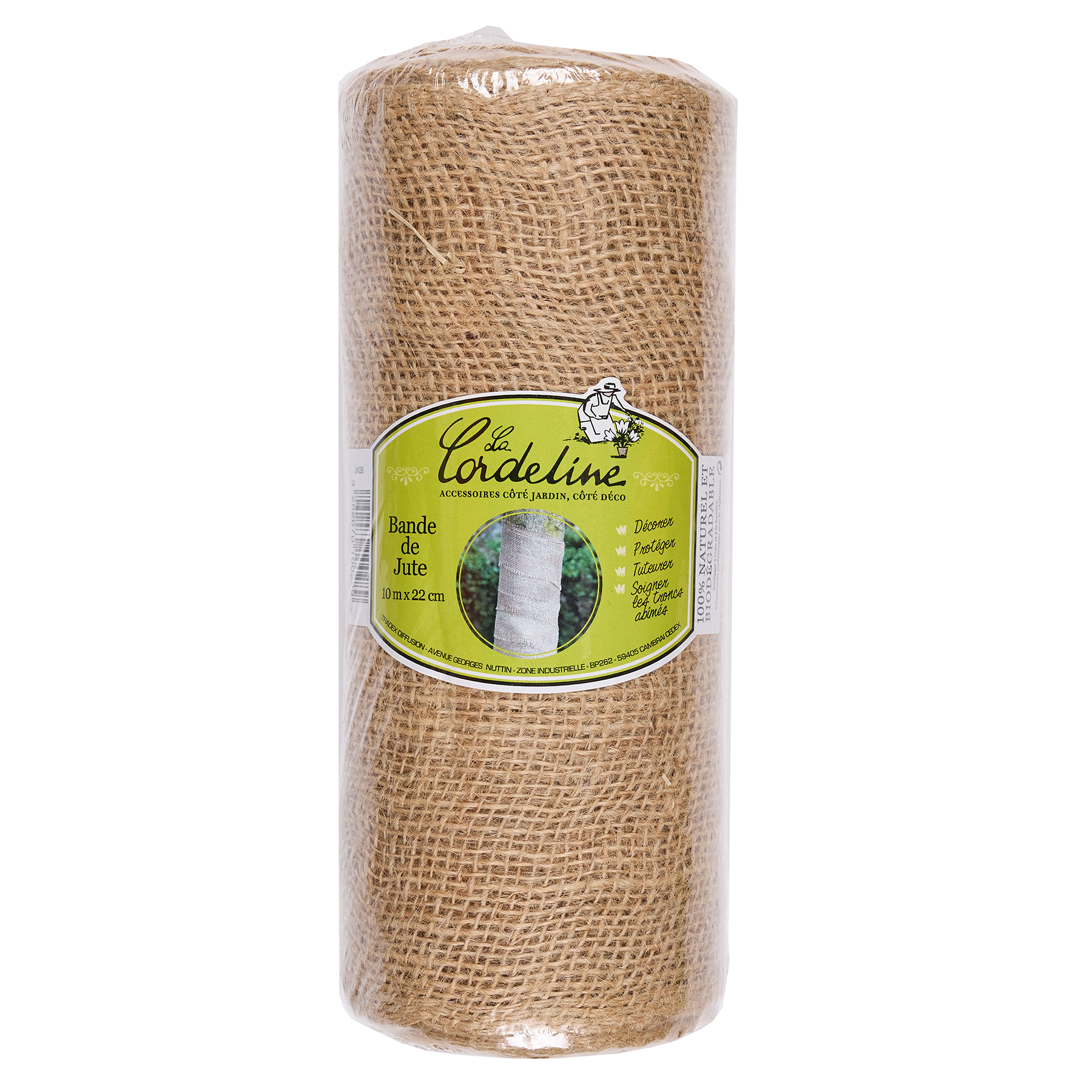 Bande de jute 230g/m² 22cm x 10m Naturel