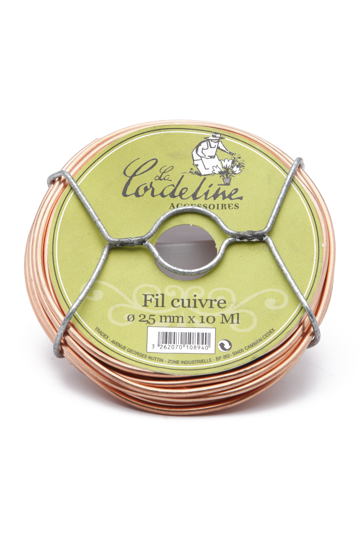 Bobinot fil cuivre ø2.5mm 10m