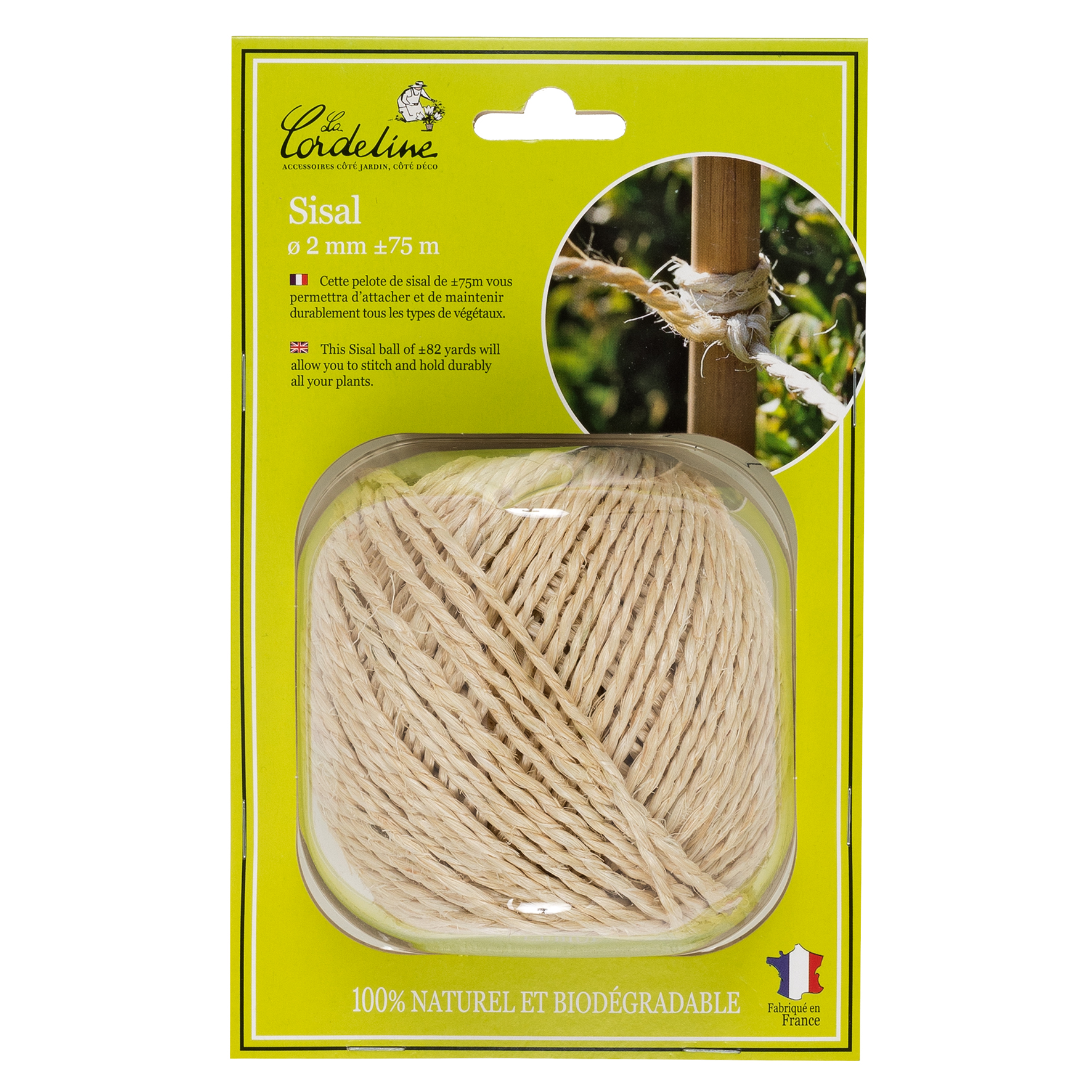 Pelote 250 g sisal ø2.5mm ±75 m 