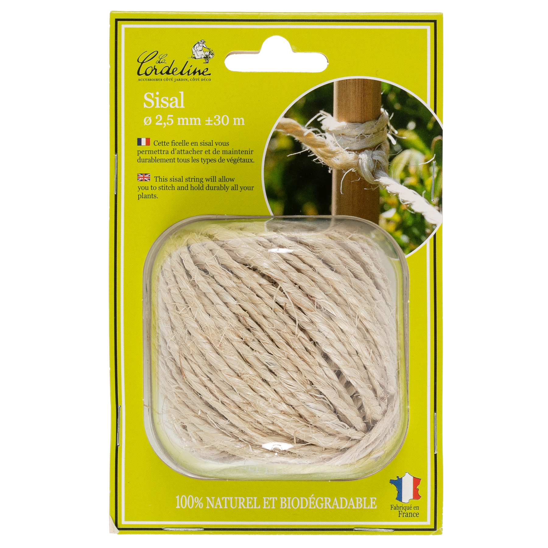 Pelote 100g sisal ø2.5mm ±30m