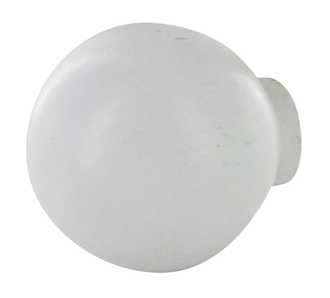 Bouton rond avec insert Hêtre blanc D23mm P.16mm