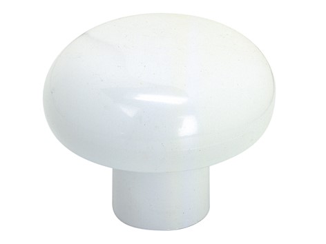 Bouton d40 plastique blanc