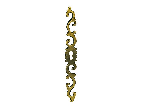 Entrée rustique h180e173 zamak bronze gauche