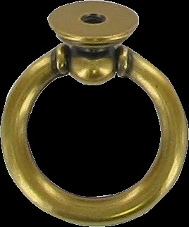 Anneau tombant d34 zamak bronze brillant