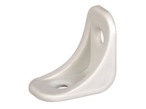 Equerre chaise 40x40x16 plastique blanc x4