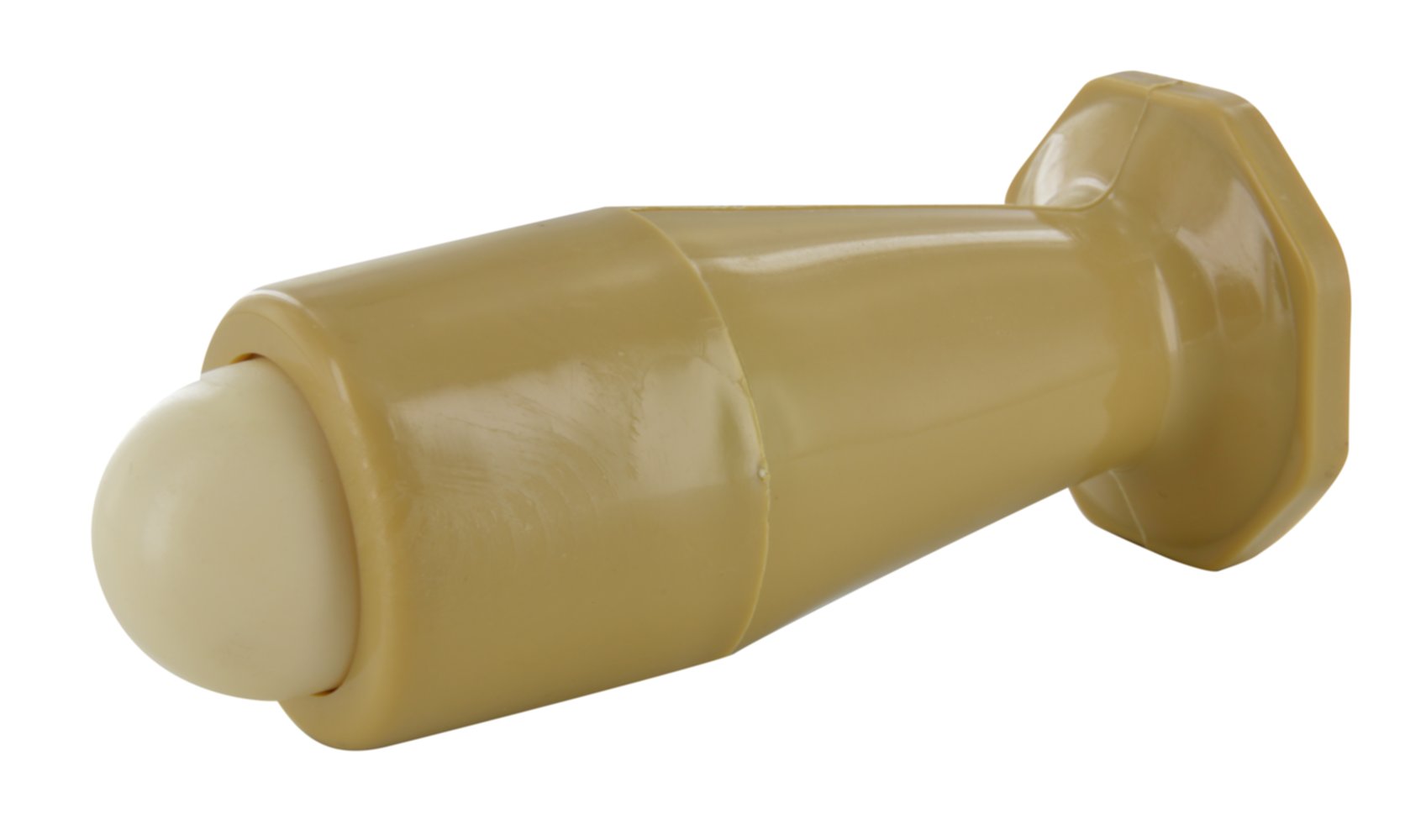 Butée de porte sur plinthe à visser Ø32 x L85 mm beige - CIME