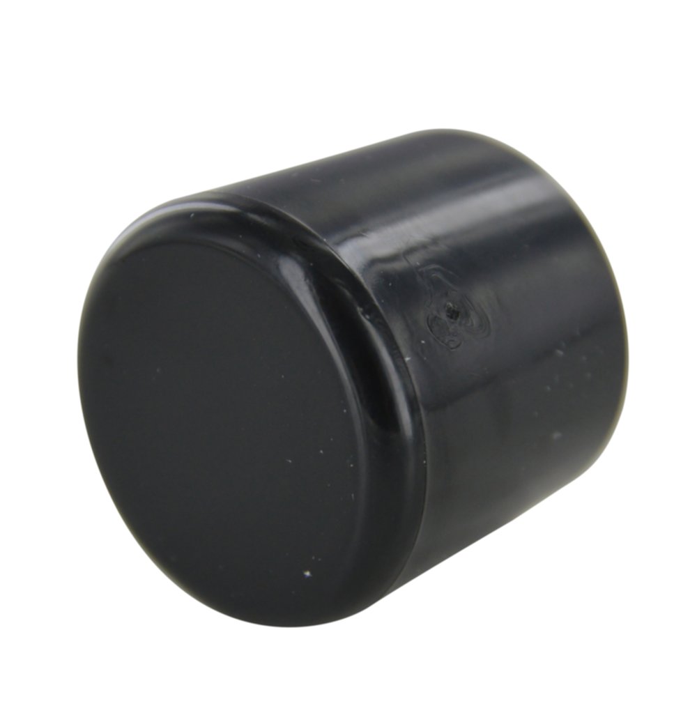 Embout rond noir pour tube D20mm X2