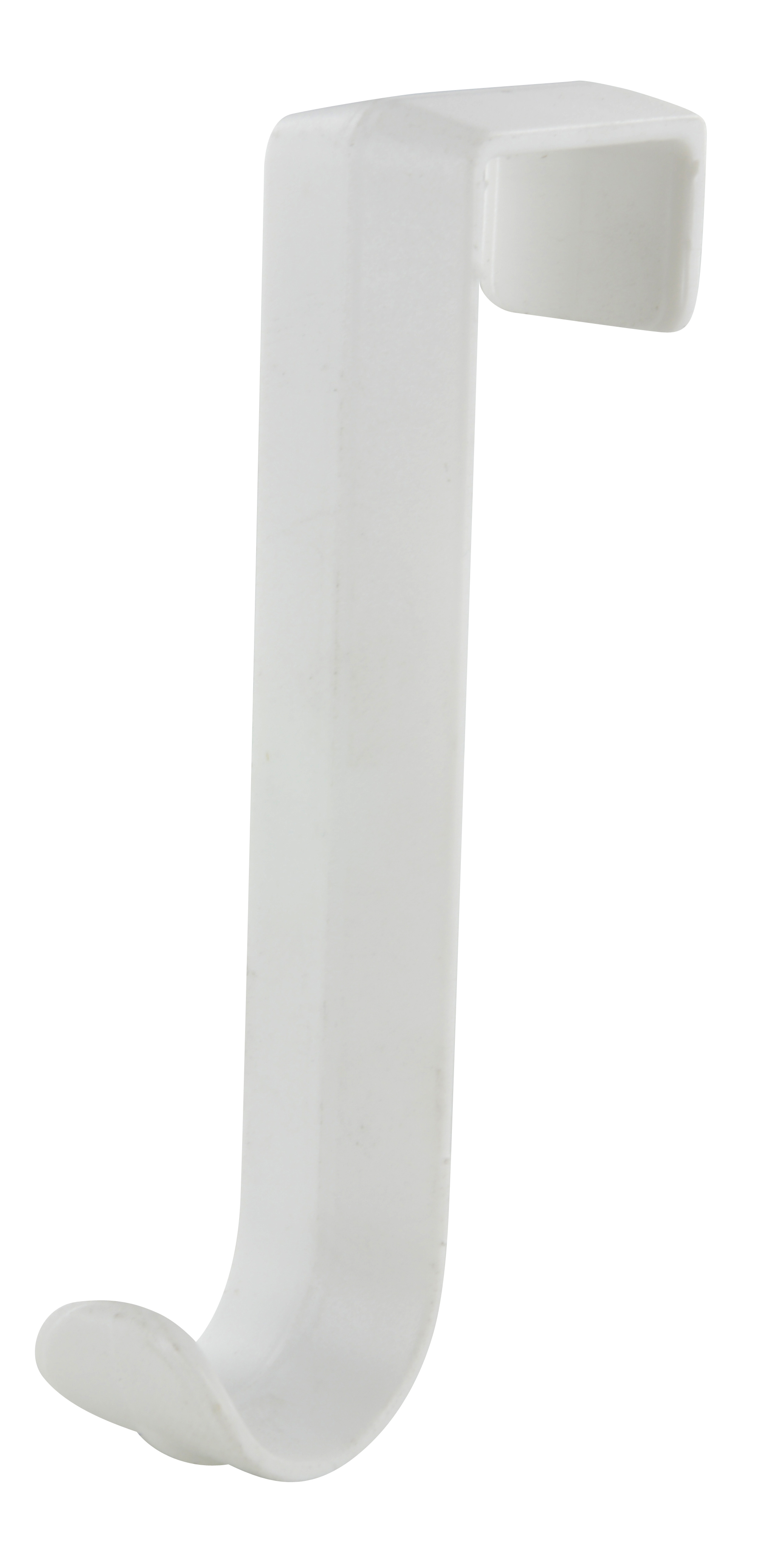 Crochet de porte 80X40X16mm plastique blanc