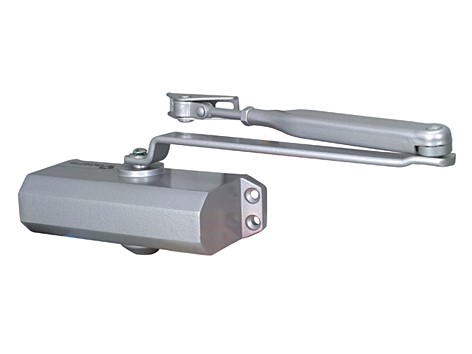 Ferme porte hydraulique 40/60kg aluminium gris alu