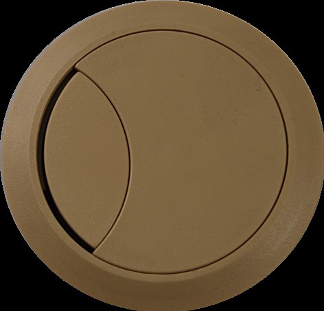 Passe câble diamètre 60 plastique beige