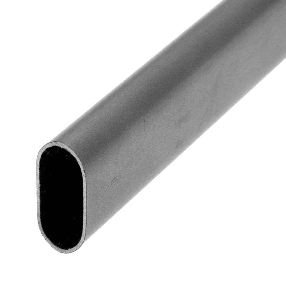 Tube de penderie 30X15mm L.1,50m acier chromé