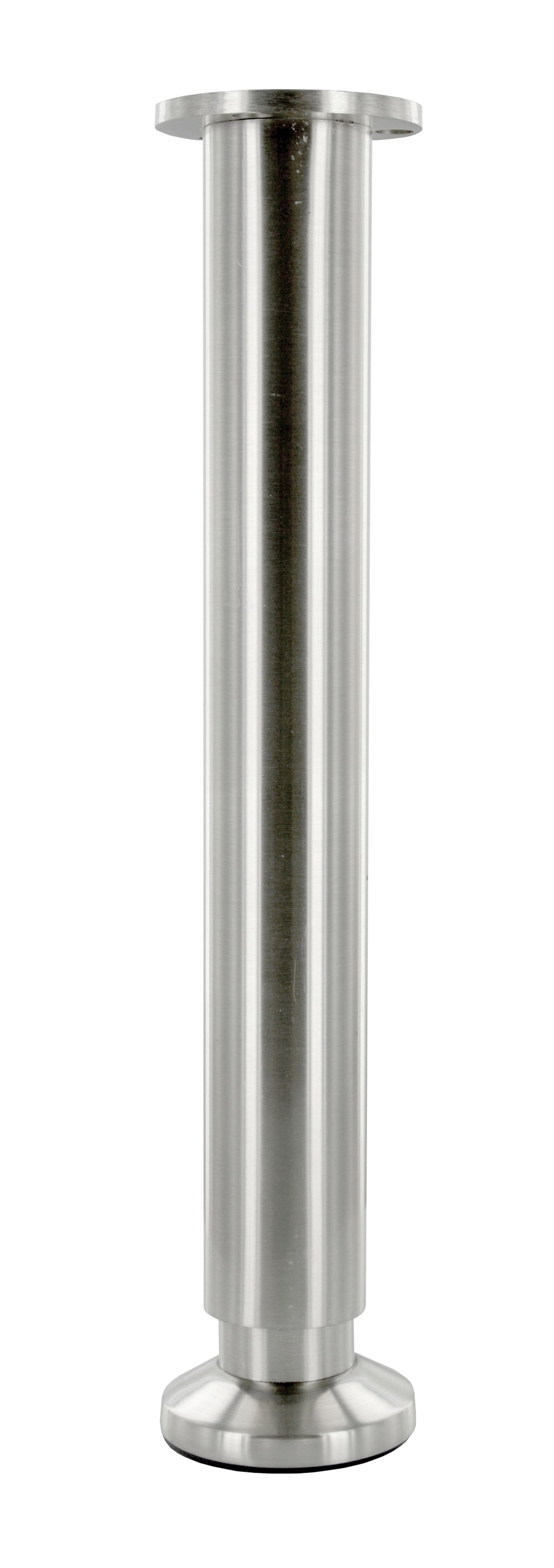 Pied aluminium pour meuble ou caisson. Ø38mm H300 mm Aluminium brossé mat - CIME