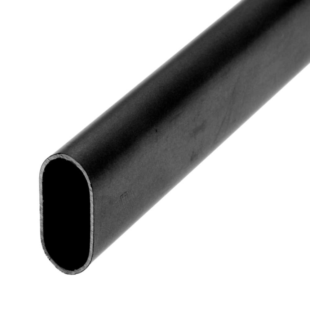 Tube de penderie 30X15mm L.1m acier noir