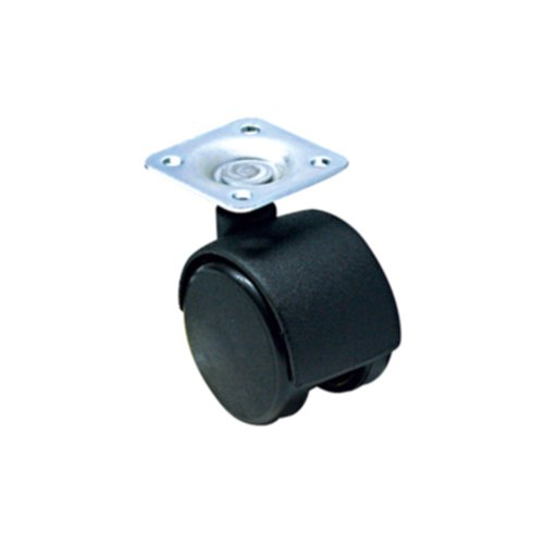 Roulette pivotante polypropylène noir Ø40mm - Charge supportée 25 kg - CIME