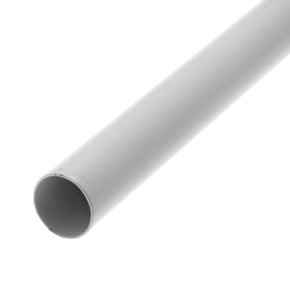 Tube de penderie D20mm L.85cm acier blanc