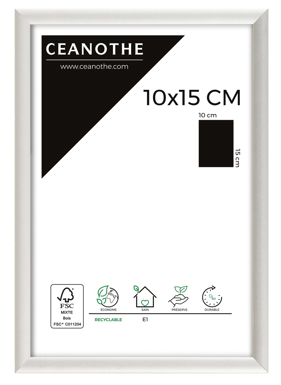 Cadre photo Tekno Aluminium 10x15cm - CEANOTHE