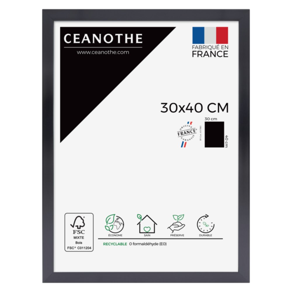 Cadre photo Precious carbone 30x40cm - CEANOTHE