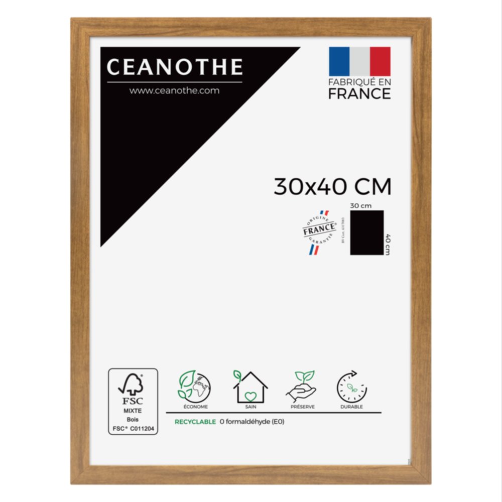 Cadre photo Precious noyer 30x40cm - CEANOTHE