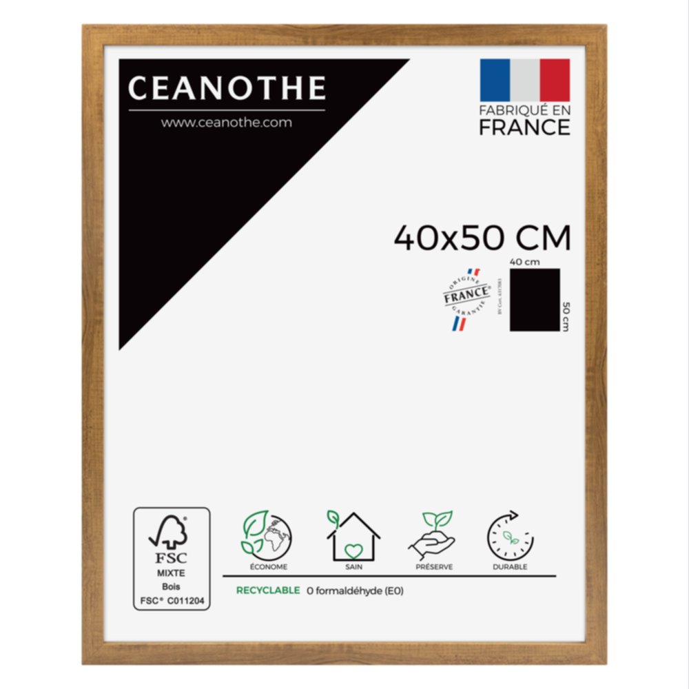 Cadre photo Precious noyer 40x50cm - CEANOTHE