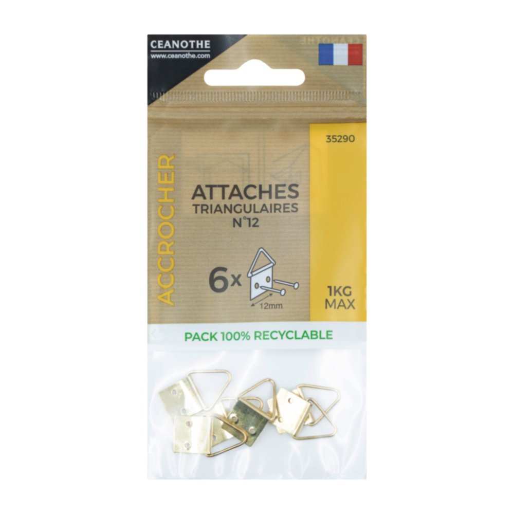 Sachet 6 attaches triangulaires n°12 - CEANOTHE