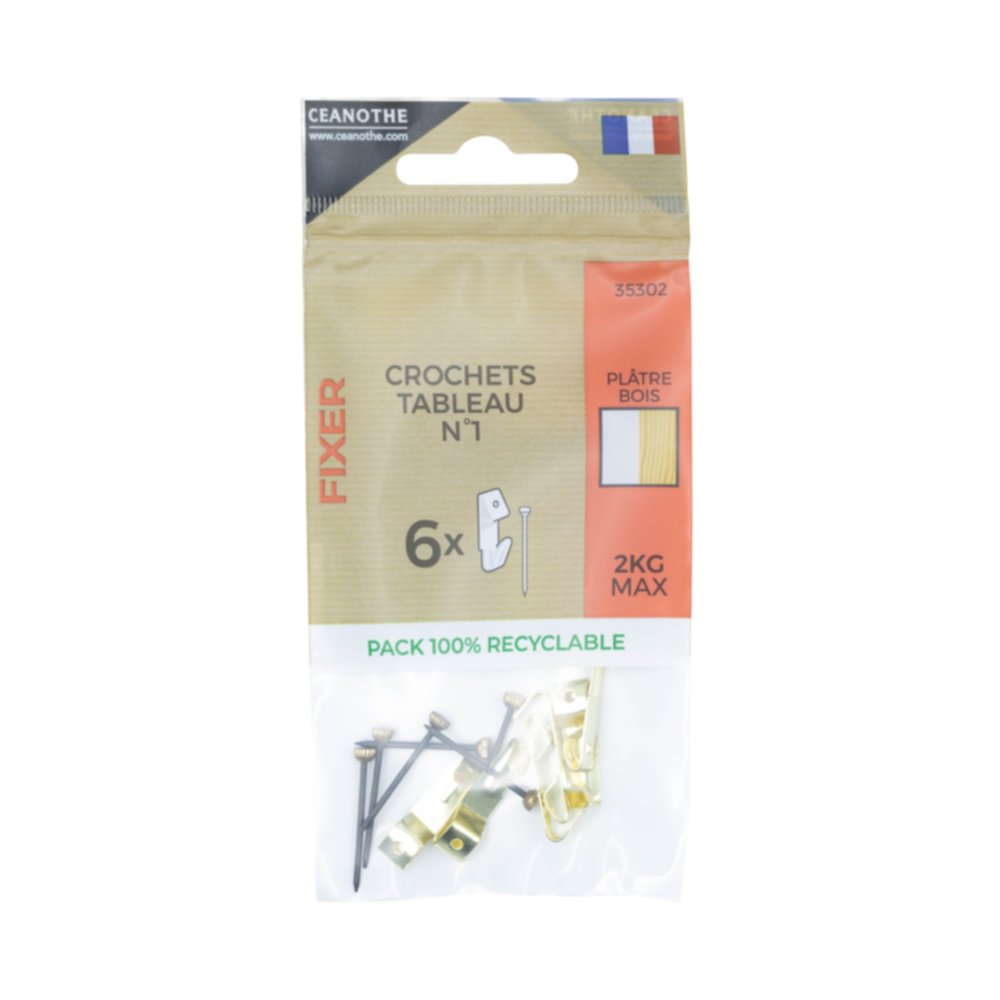 Sachet 6 crochets tableau n°1 - CEANOTHE