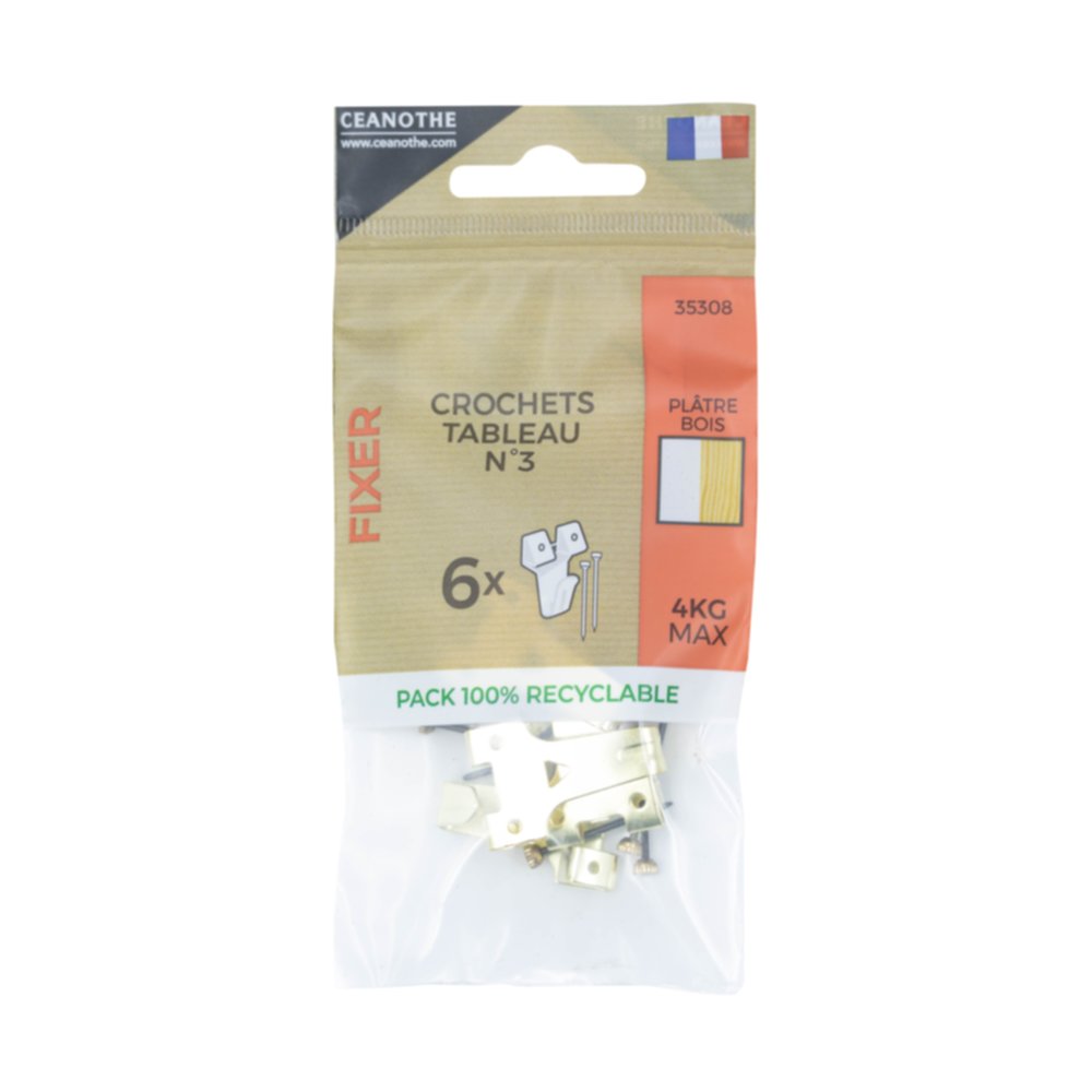 Sachet 6 crochets tableau n°3 - CEANOTHE