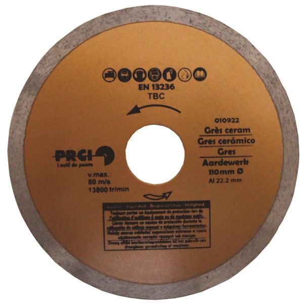 Disques diamantés Power Plus 110 mm pour grès céram - PRCI