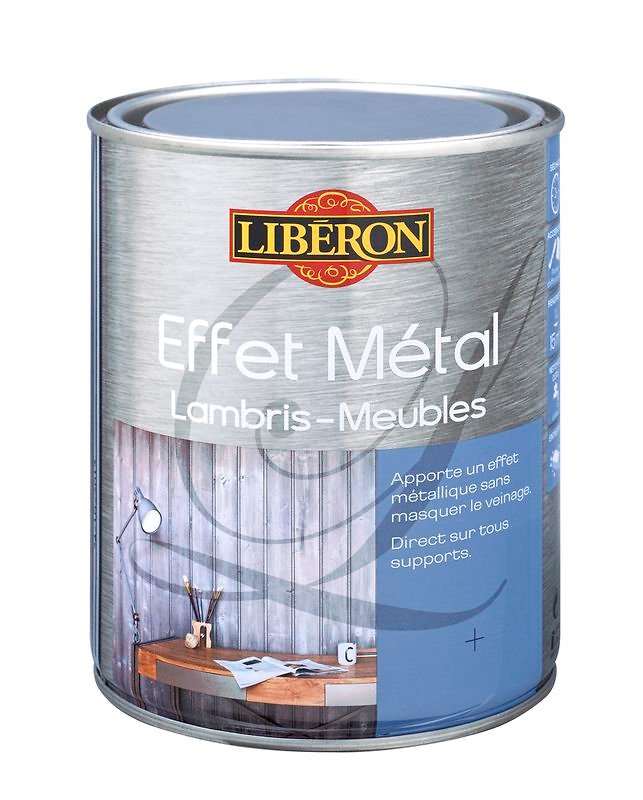 Effet Métal Gris Atelier 1L LIBERON