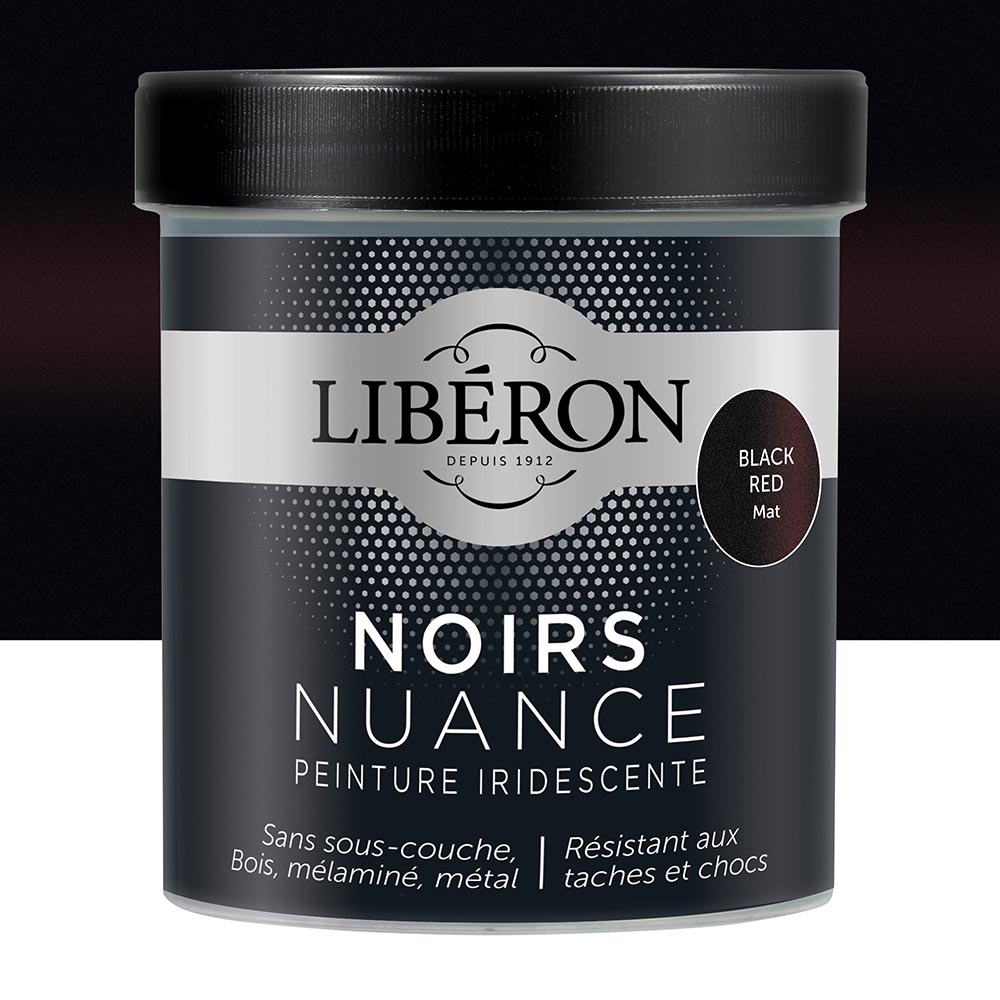 PEINTURE NOIRS NUANCE MAT BLACK  RED 0.5l