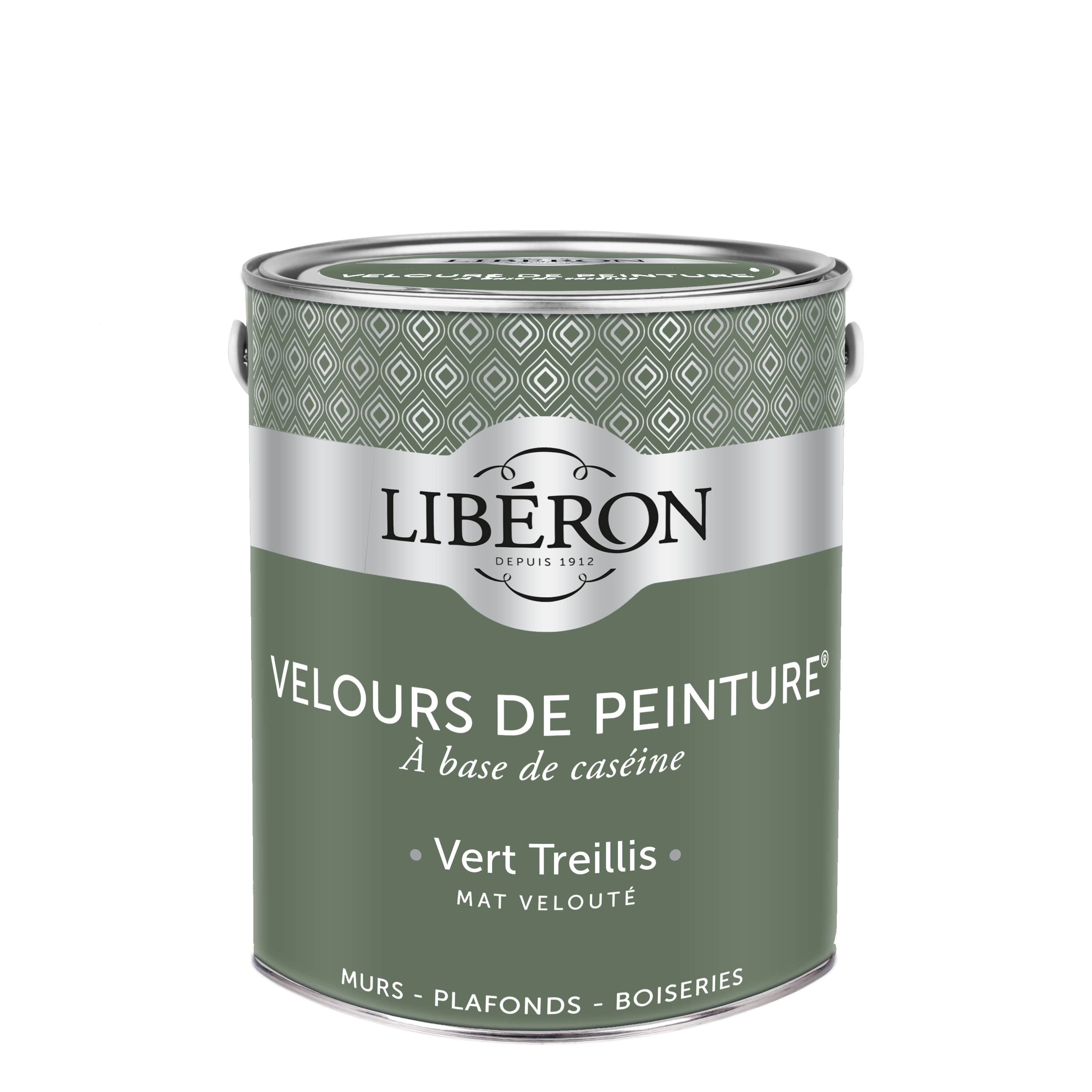 Peinture murale Velours vert treillis 2,5 L - LIBERON