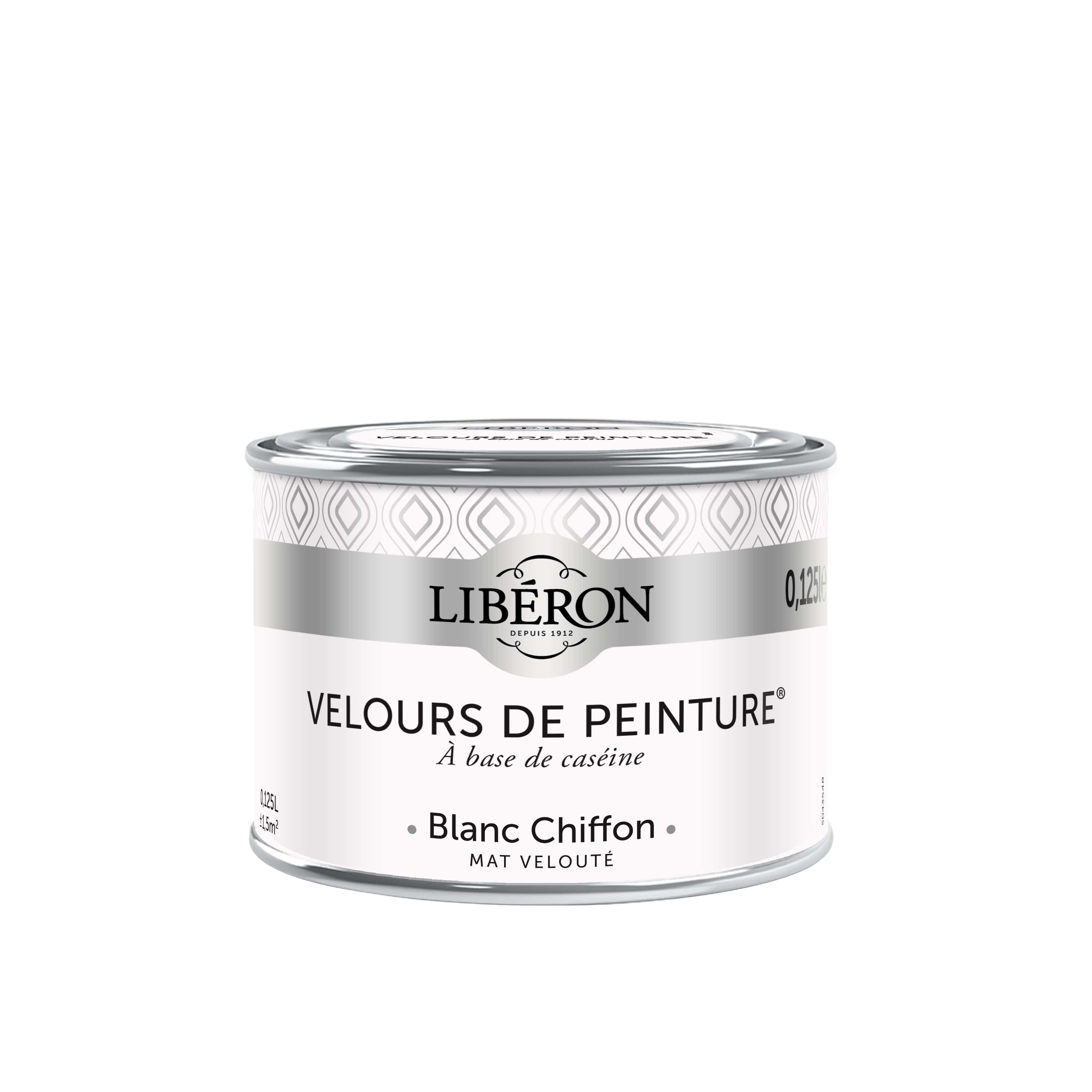 Peinture Murale Velours blanc Chiffon 125ml - LIBERON