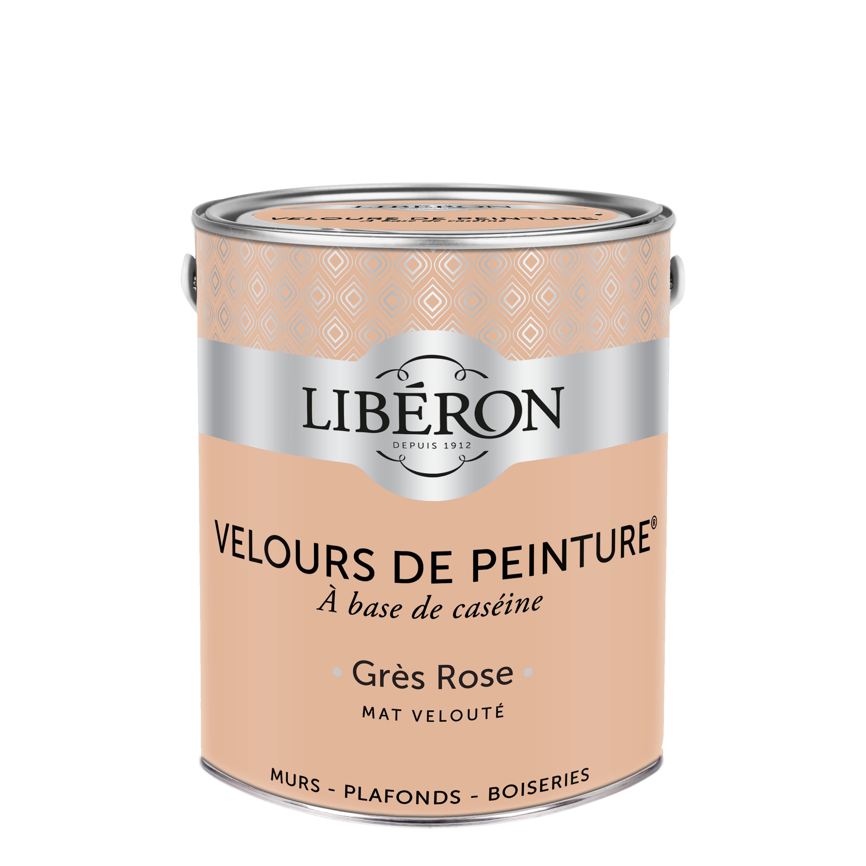 Peinture Murale Velours Grès Rose 2,5L - LIBERON