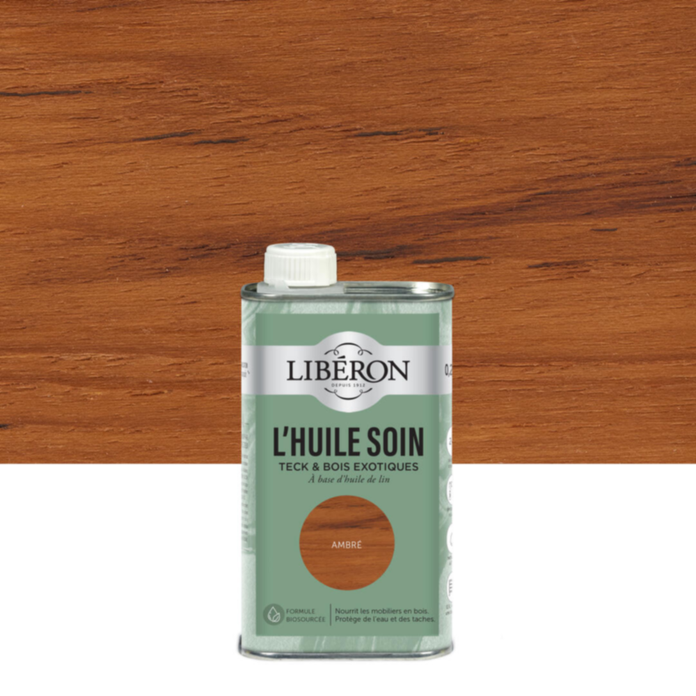 L'huile Soin pour Mobiliers bois Ambre 250ml - LIBERON