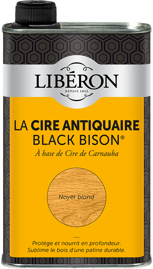 Cire antiquaire Black Bison noyer blond liquide 0,5 L - LIBERON