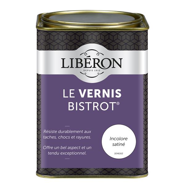 Vernis bistrot chêne foncé 1/2l