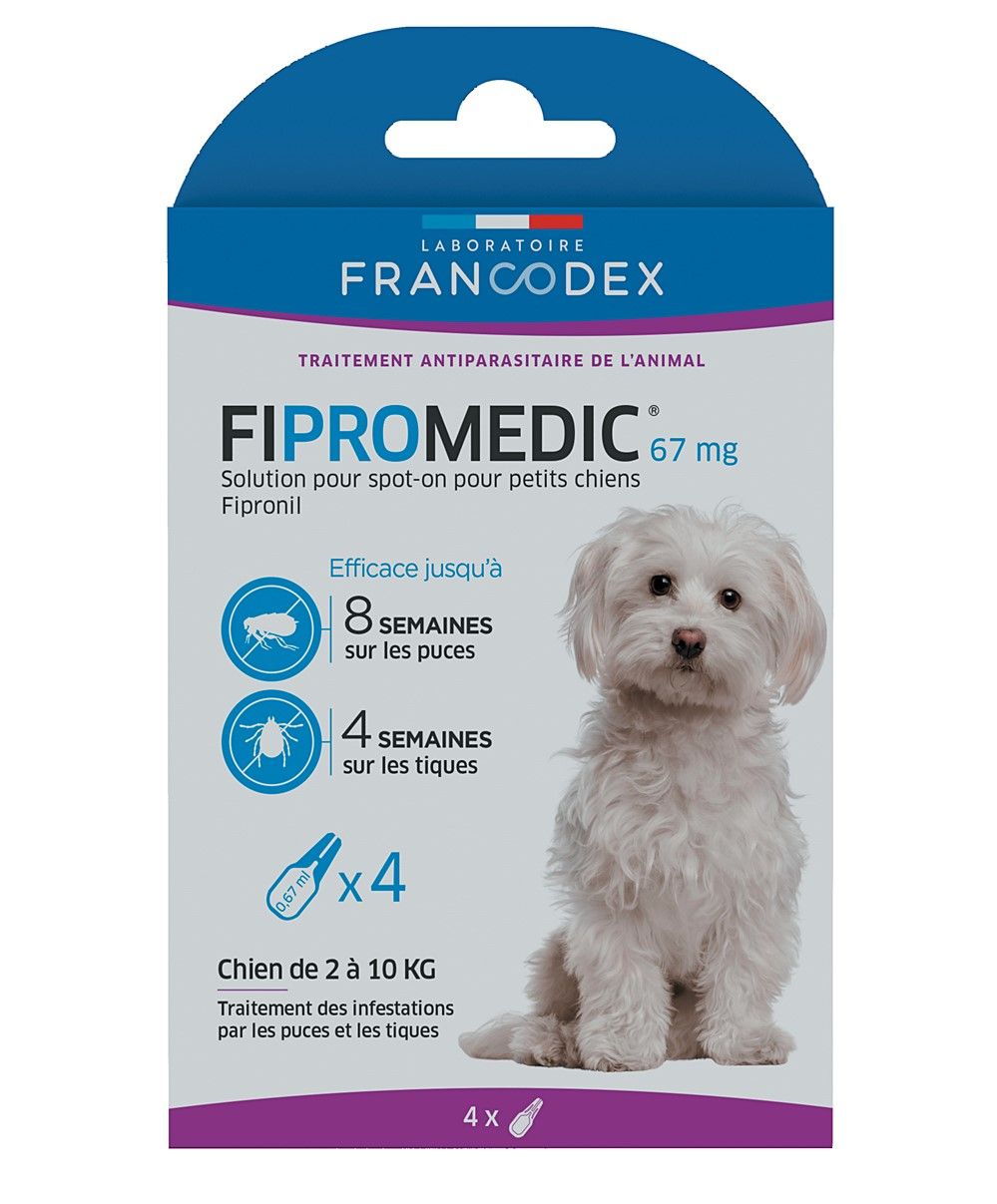 Pipette Fipromédic petit chien x 4