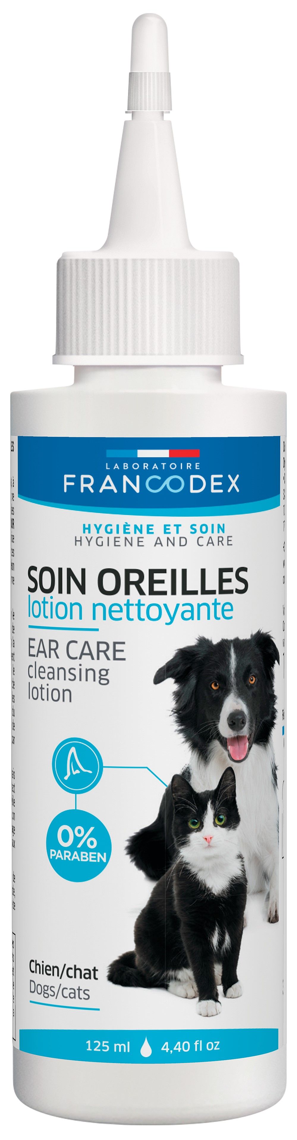 Lotion nettoyante oreille chien chat 125ml