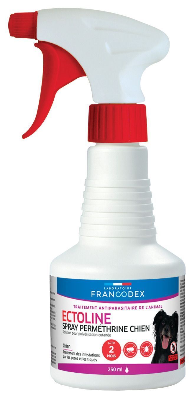 Spray Ectoline perméthrine chien 250ml