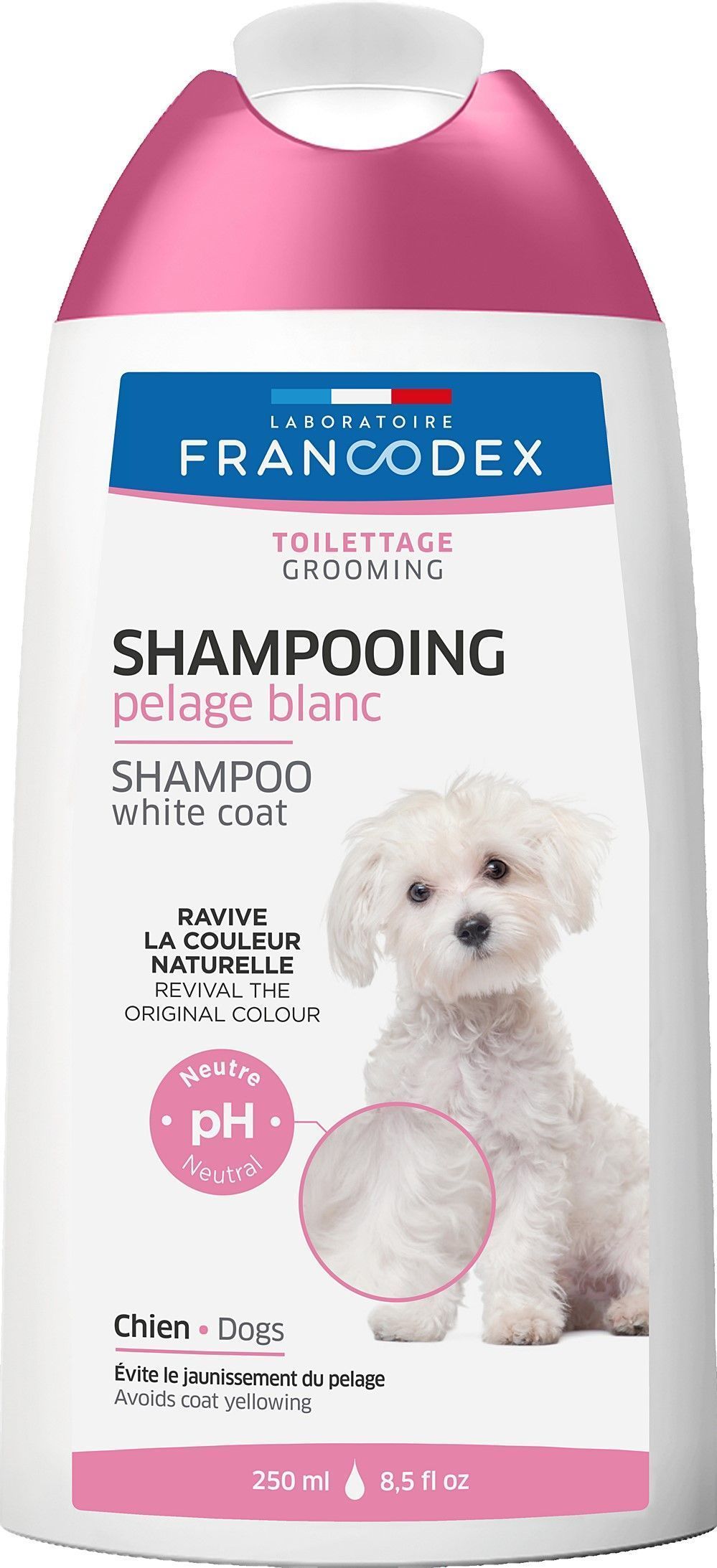 Shampooing chien pelage blanc 250ml