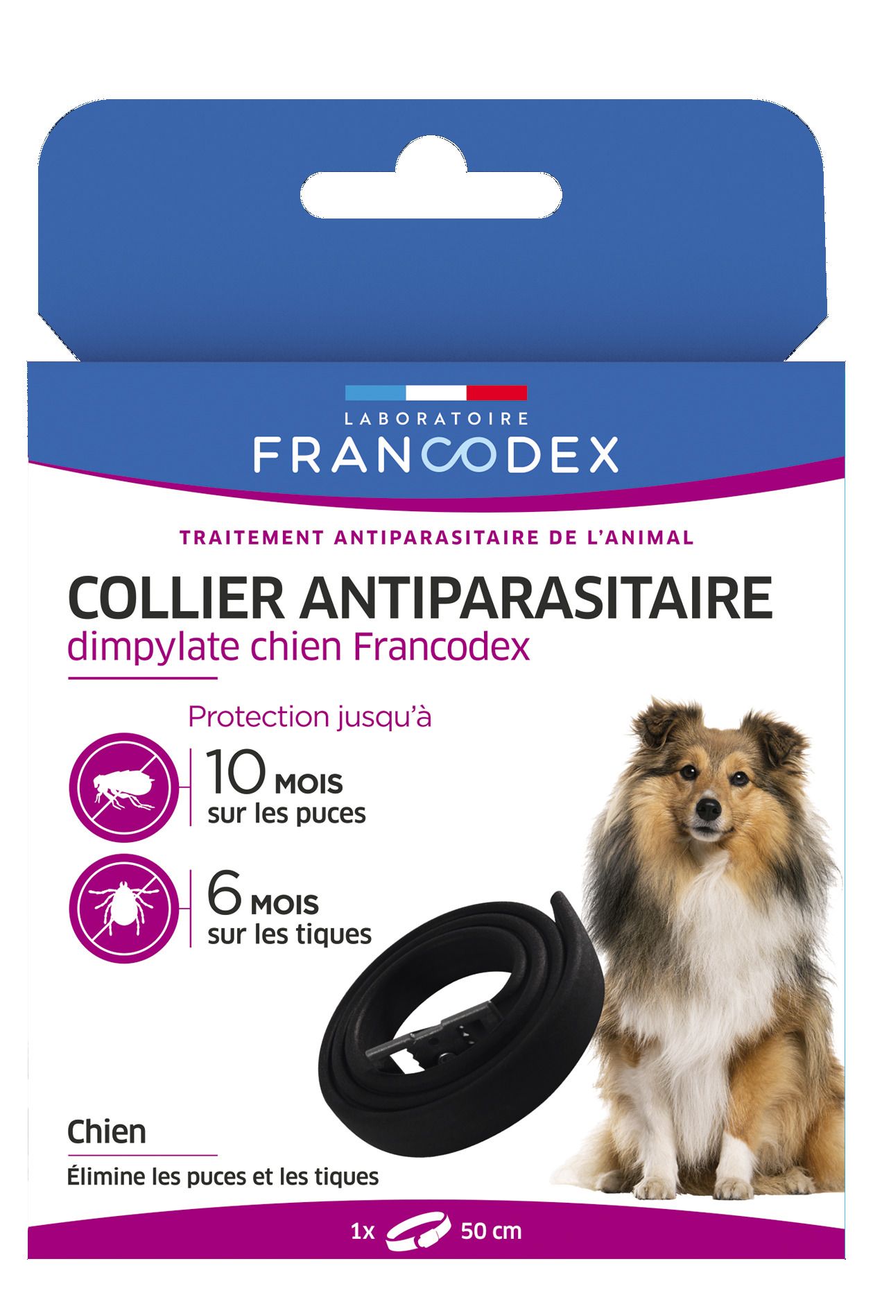 Collier insecticide chien 8 mois puce 6 mois tique