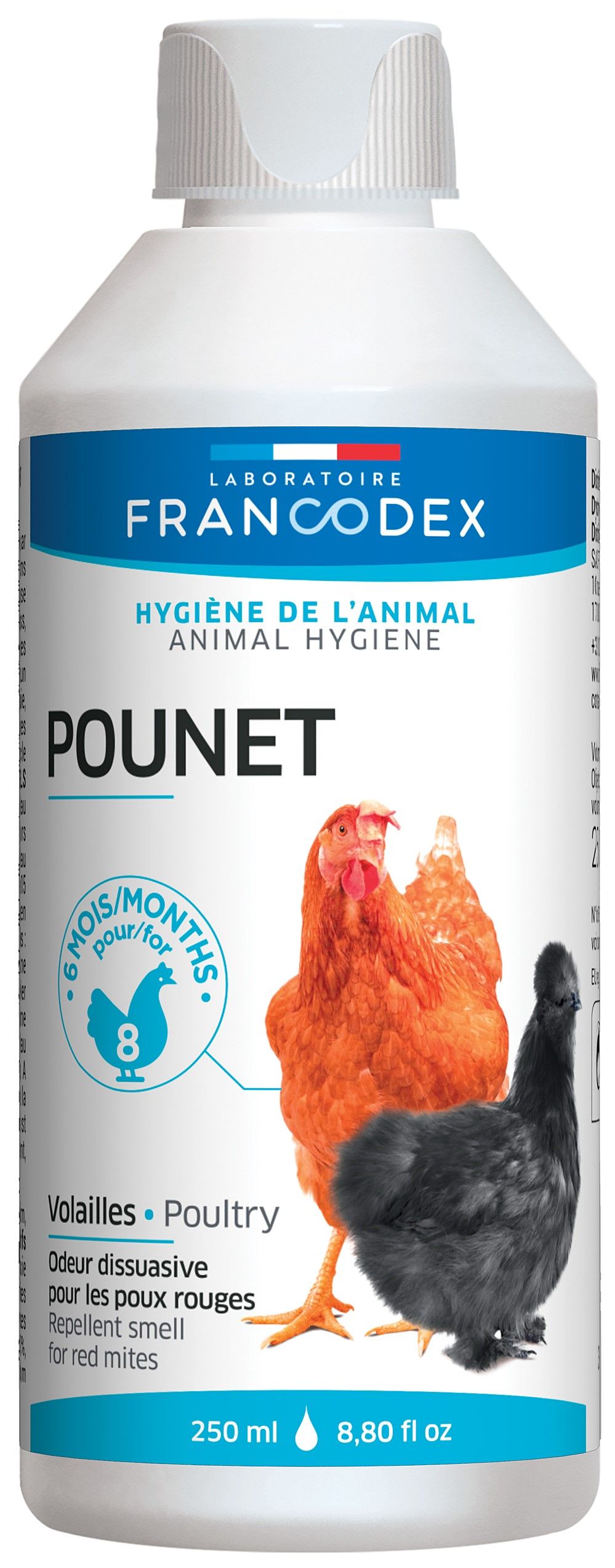 Pounet contre les poux des volailles 250ml - FRANCODEX