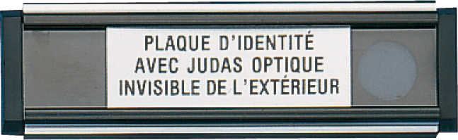 Judas Optique 170° noir avec plaque SOCONA