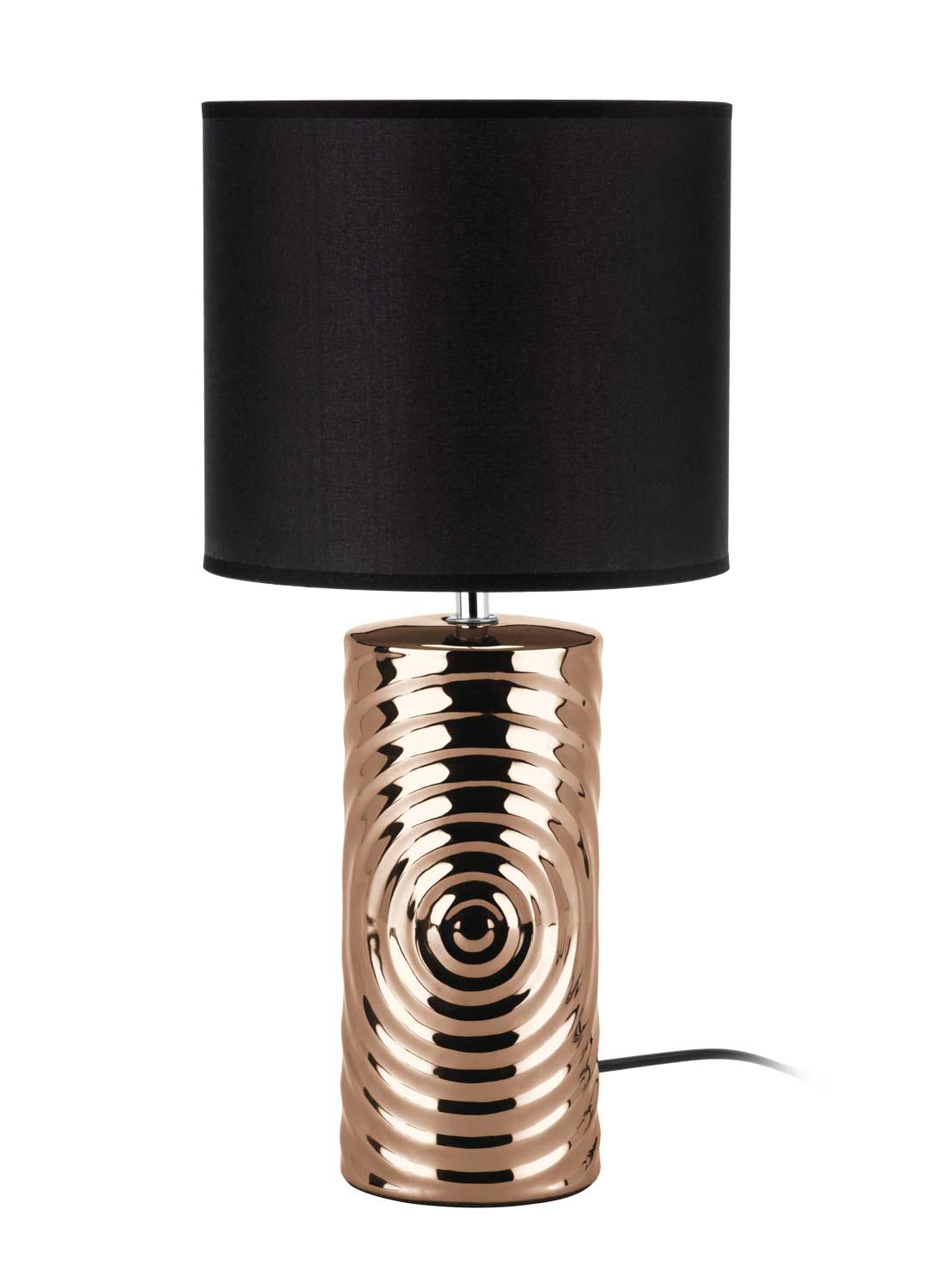  Lampe Carline cuivre/noire D20,50 H43