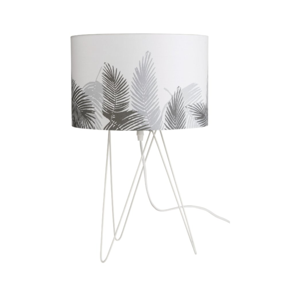 Lampe moana gris blanc d28 h44