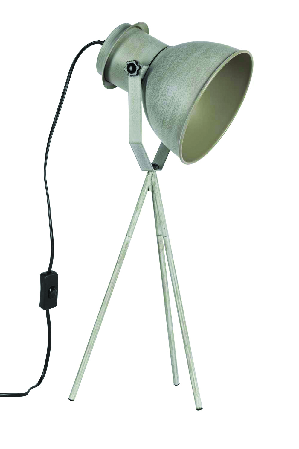 Lampe trépied “trey” gris l21 h56