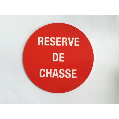 Plaque adhésive Réserve de chasse